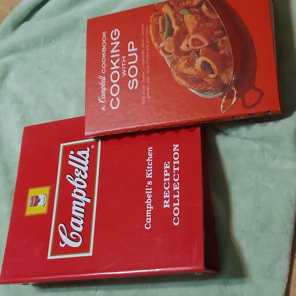 Campbell's Soup cookbooks, 2008 and 1970, both excellent condition.